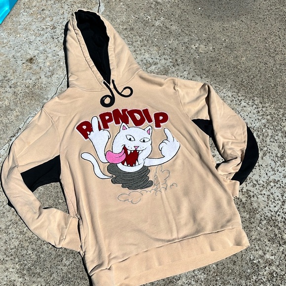 RIPNDIP Grailed two sided embroidered puff logo.sweatshirt hoodie - Picture 9 of 10